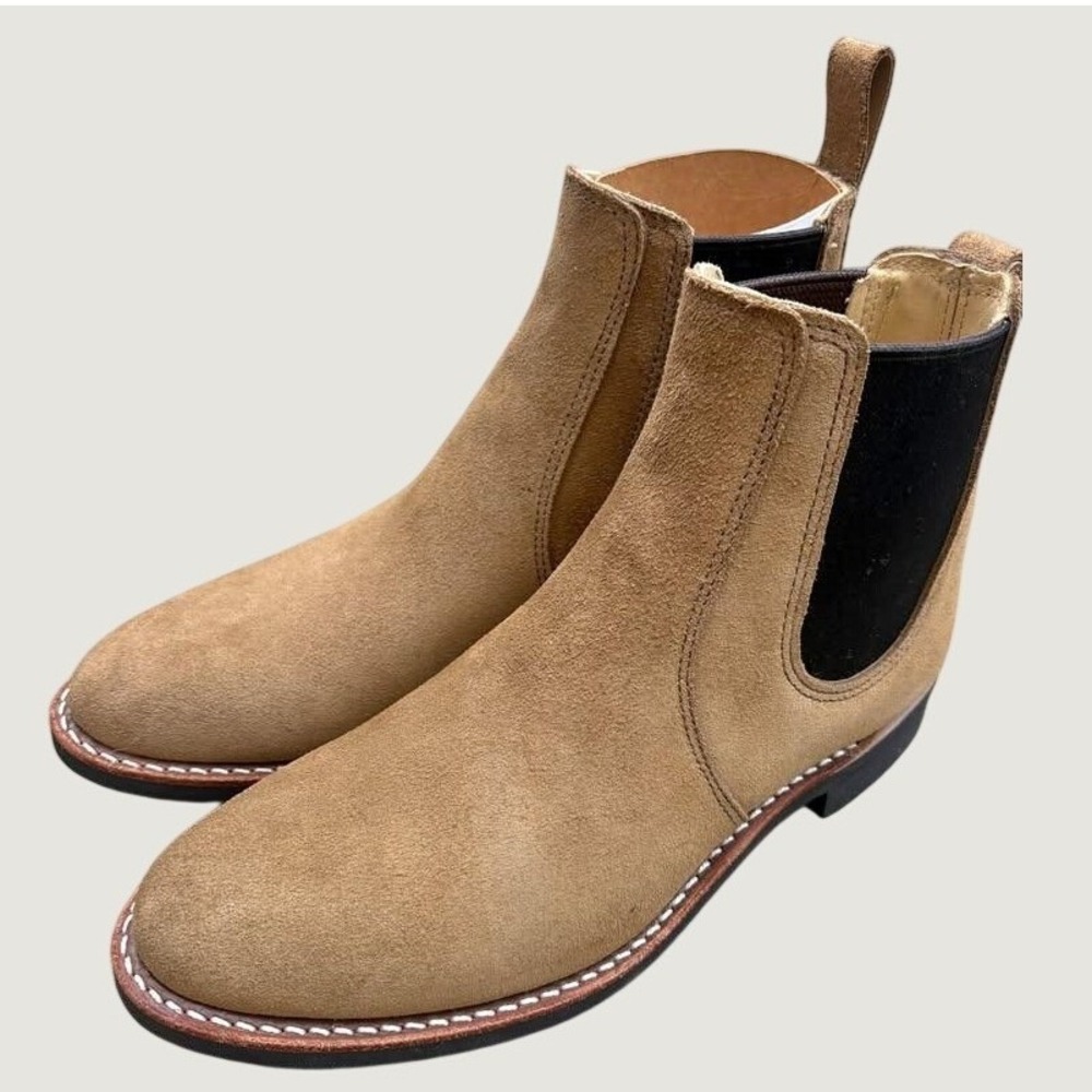 Red Wing 3457 Womens 6 Inch Chelsea Boots Olive Mohave Suede Vibram 9.5 B NEW